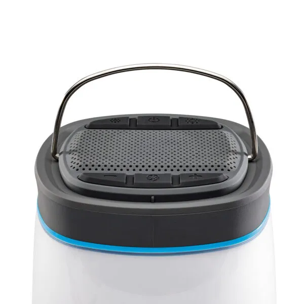 Quest Outdoors Core 1250 Lumen Rechargeable Lantern with Powerbank and Bluetooth Speaker