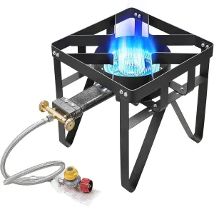 R & B Import Portable Propane Stove - 185000 BTUs, Ideal for Outdoor Cooking & Camping