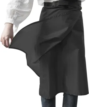 Rain Skirt,Waterproof Lightweight Kilt,230T Ultralight Rain Poncho,Waterproof Half Raincoat for Hiking Camping Cycling Riding(Black)