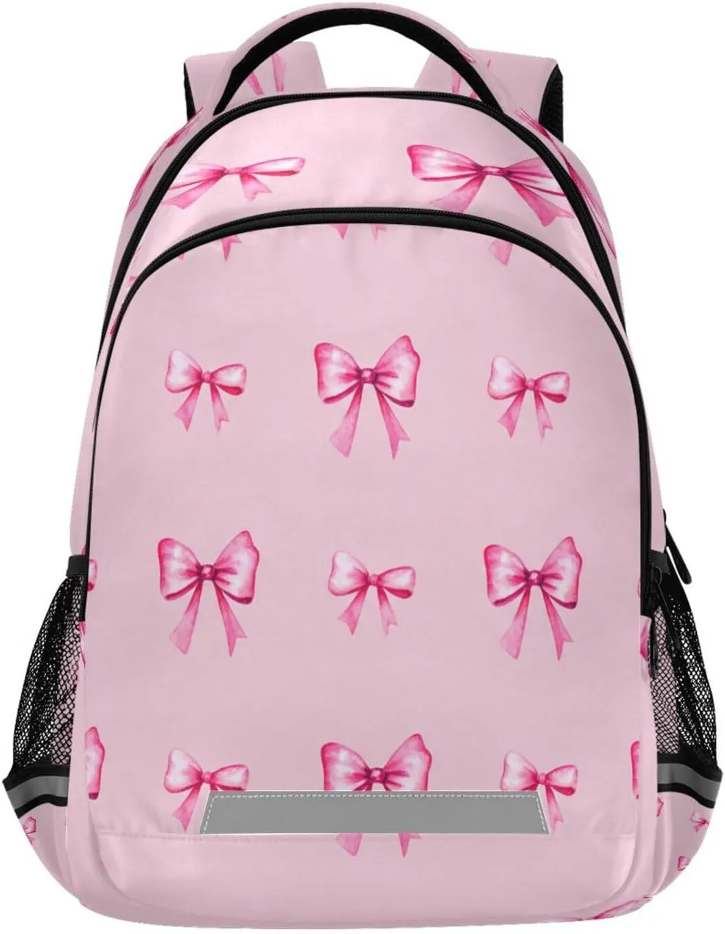 Red Bows Design Waterproof Backpack - Casual Outdoor Sports Daypack with Ergonomic Shoulder Straps#495