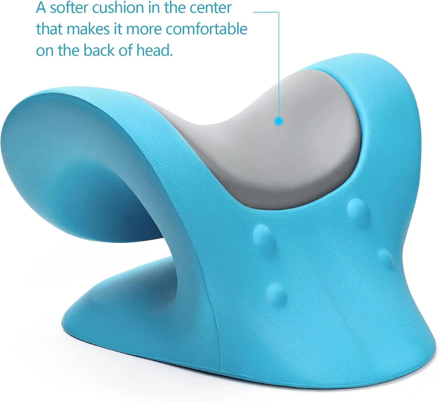 RESTCLOUD Comfortable Neck Stretcher for Neck Pain Relief, Neck and Shoulder Relaxer Cervical Neck Traction Device for TMJ Pain Relief and Muscle Relax, Cervical Spine Alignment Chiropractic Pillow