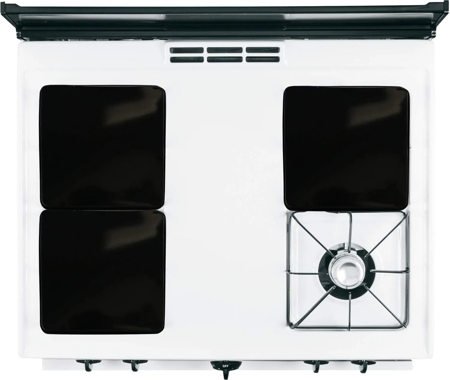 Reston Lloyd G-105-B Square Gas Stove Burner Covers, Set of 4, Black, 9" x 0.75" x 9" (Length x Width x Height)