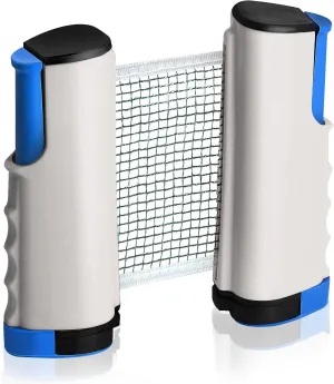 Retractable Ping Pong Net – 72" Table Tennis Net with Clamps Portable Ping Pong Net for Any Table and and Easy Setup Ping Pong Equipment Replacement Net for Ping Pong Tables