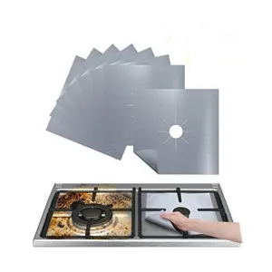 Reusable Glass Fiber Stove Covers - 4 Pack