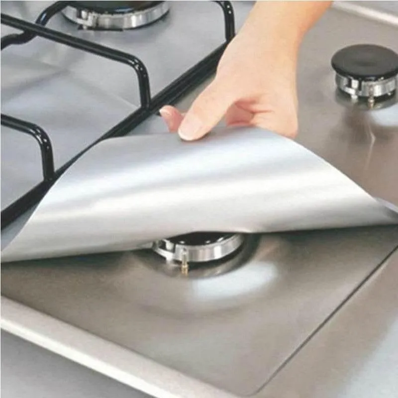 Reusable Glass Fiber Stove Covers - 4 Pack