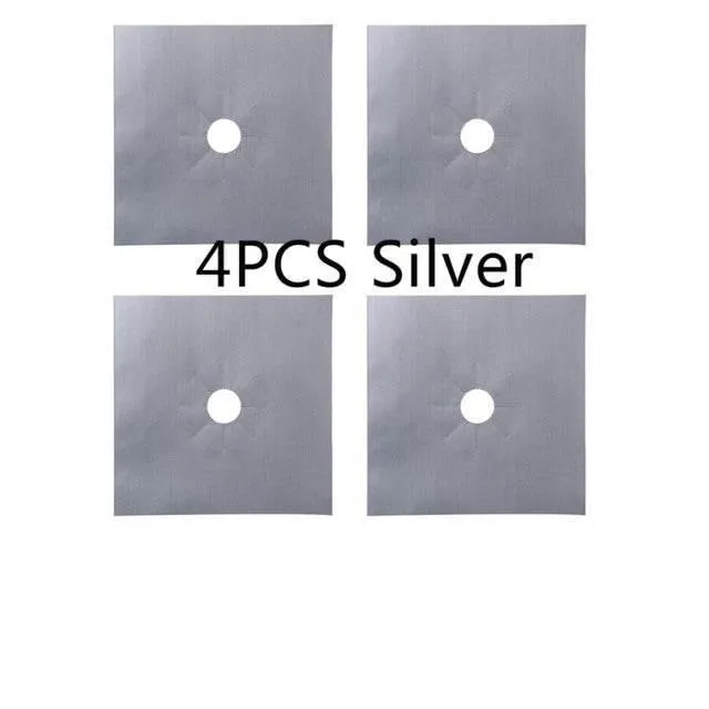 Reusable Glass Fiber Stove Covers - 4 Pack