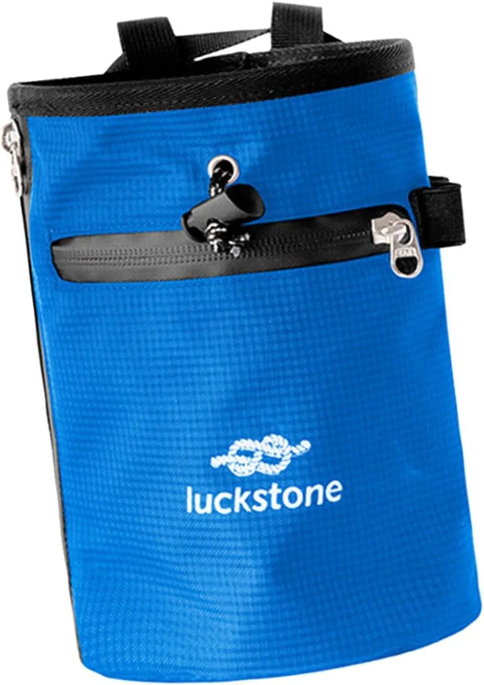 Rock Climbing Chalk Bag Adjustable Waist Belt Wear Resistant with Zipper Pocket for Bouldering Workout Disc Golf Pole Dancing