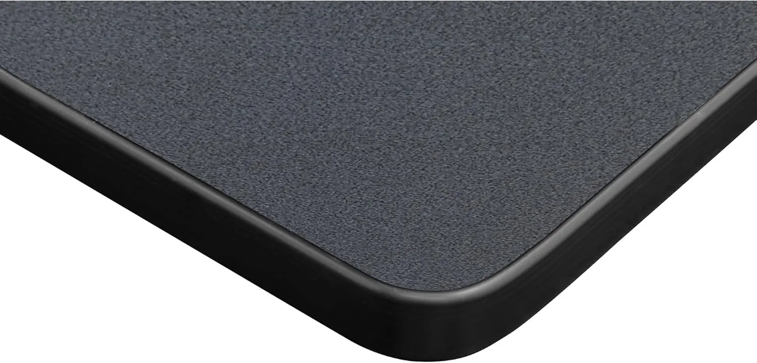 Romig Trek 36 in. Square Height Adjustable Classroom Activity Table- Grey Top & Grey Base
