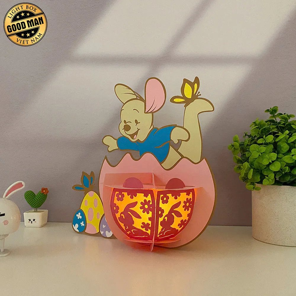 Roo - Winnie The Pooh Themed Easter 3D Lantern File - Cricut File - LightBoxGoodMan
