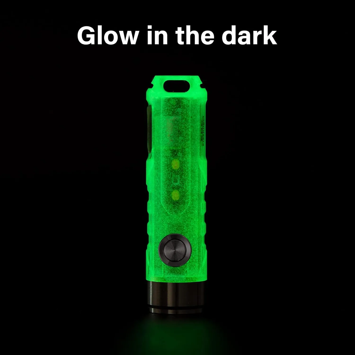 RovyVon A5U G4 Keychain EDC Flashlight, Glow in The Dark, 650 Lumens High Lumen Rechargeable EDC Keychain Flashlights with White Sidelight Multifunctional for Daily Use and Outdoors