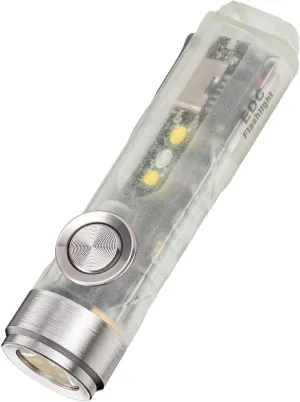 RovyVon A5U G4 Keychain EDC Flashlight, Glow in The Dark, 650 Lumens High Lumen Rechargeable EDC Keychain Flashlights with White Sidelight Multifunctional for Daily Use and Outdoors