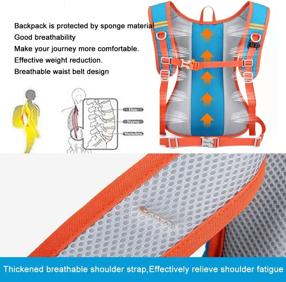 Runners Vest for Women,hydration Pack Running,Lightweight Running Vest with Helmet Storage, Hydration Vest for Men's and Women's Marathons