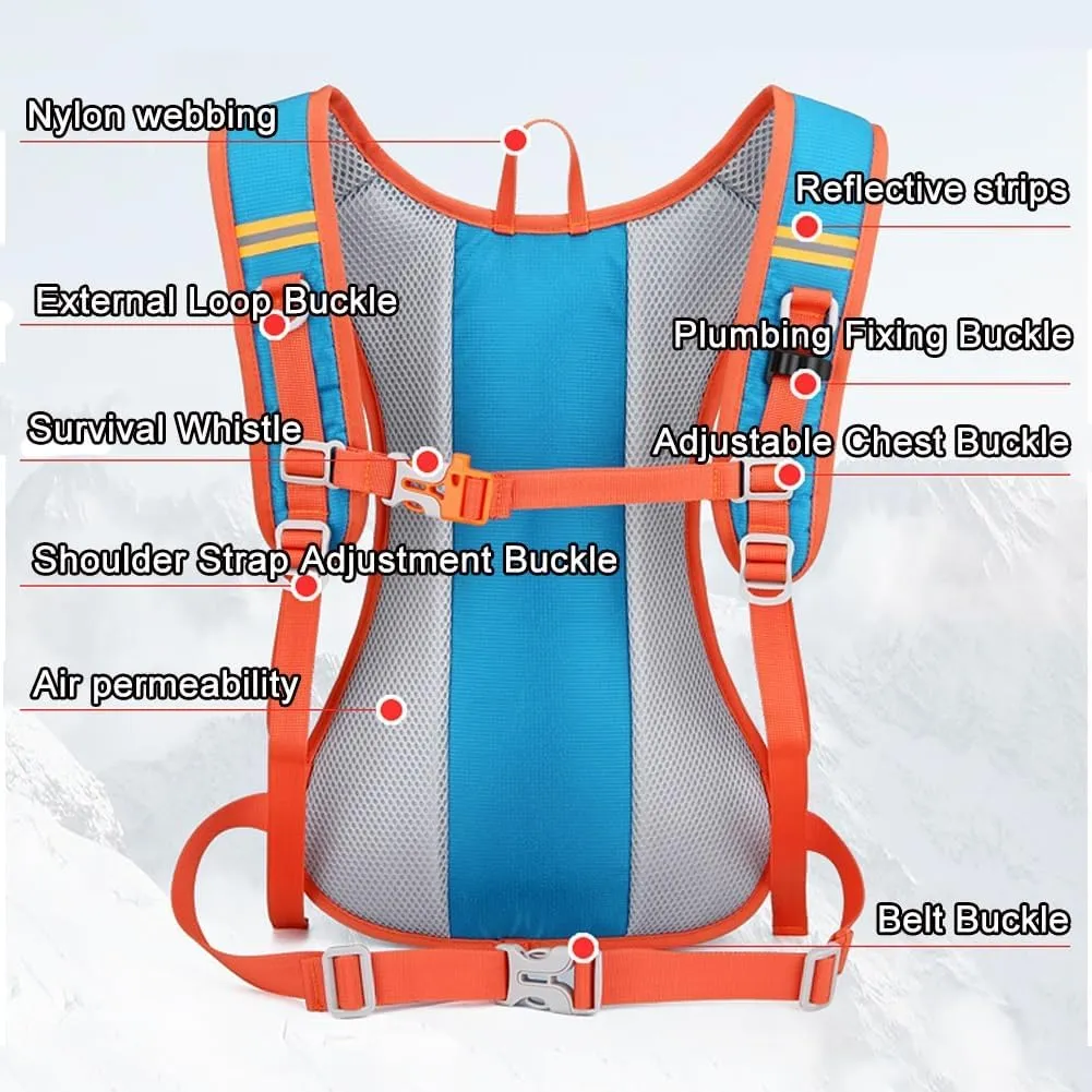 Runners Vest for Women,hydration Pack Running,Lightweight Running Vest with Helmet Storage, Hydration Vest for Men's and Women's Marathons