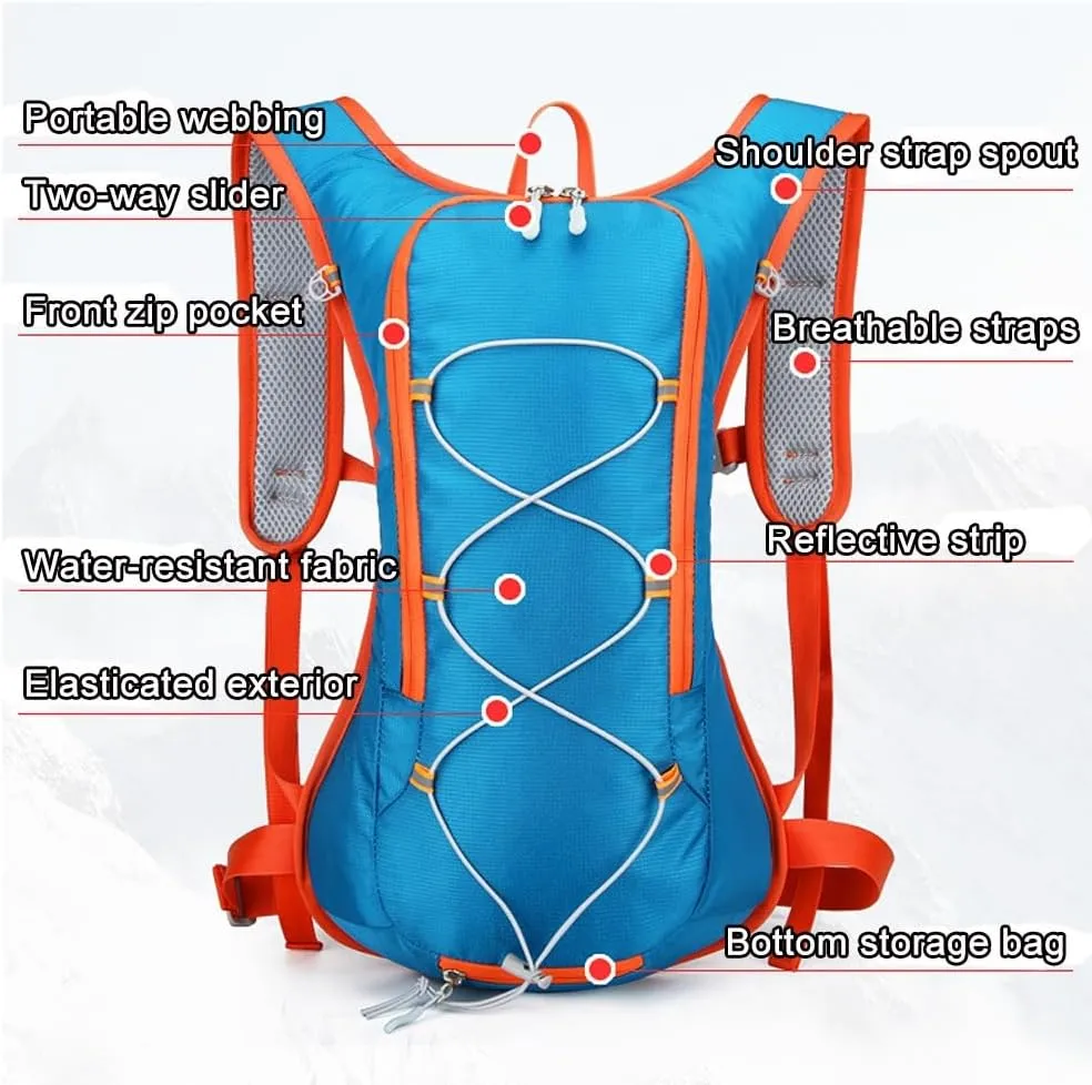 Runners Vest for Women,hydration Pack Running,Lightweight Running Vest with Helmet Storage, Hydration Vest for Men's and Women's Marathons