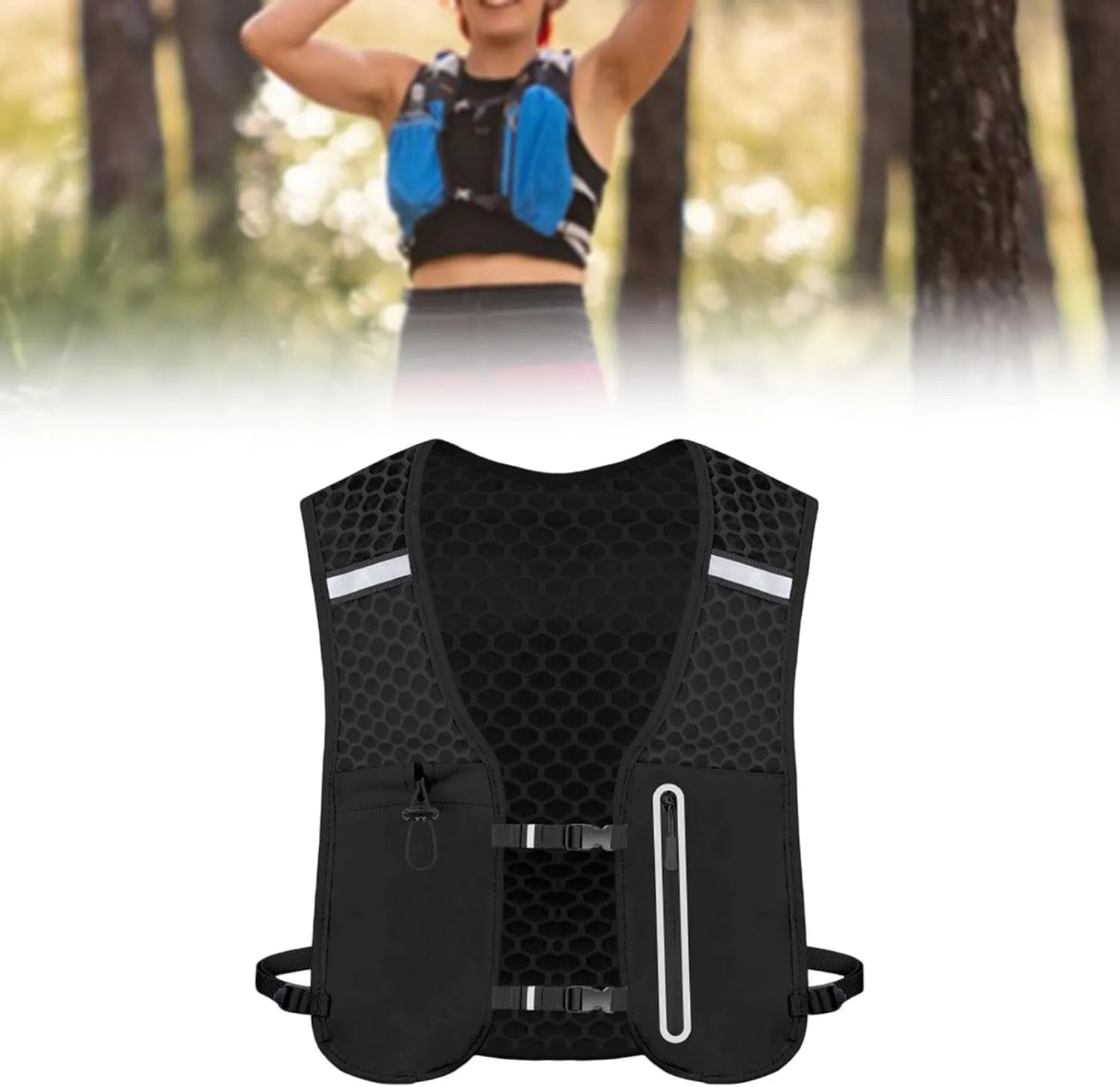 Running Vest Hydration Vest 2 L Lightweight Sturdy Sport Accessories for Women Men Water Backpack for Camping Hiking Riding