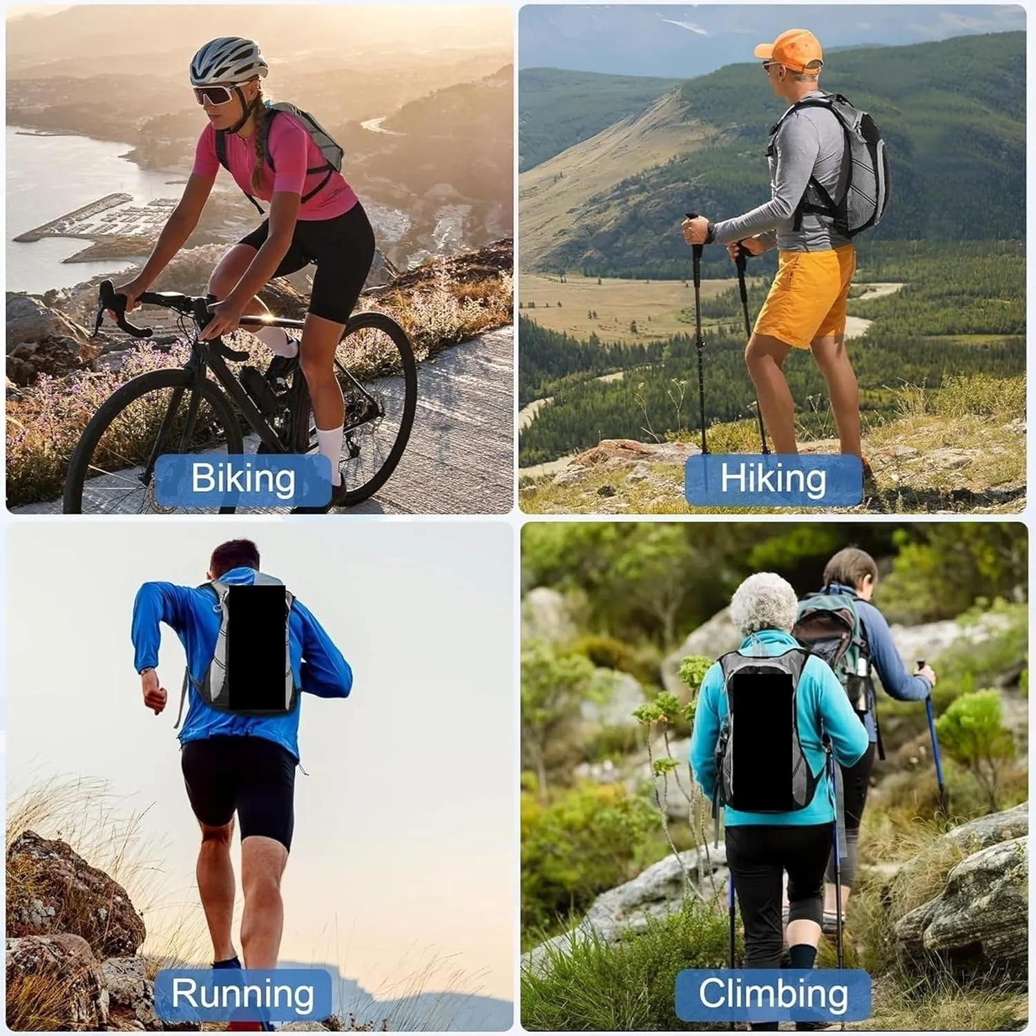 Running Water Vest, Du.Rable Running Hydration Vest Water Bladder, Rucksack for Cycling Running Climbing Hiking Camping , Water Bladder