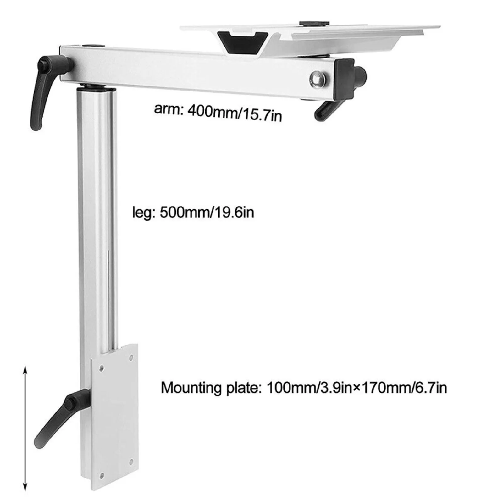 RV Camper Adjustable Height Aluminum Alloy Movable Rotatable Table Leg Kits