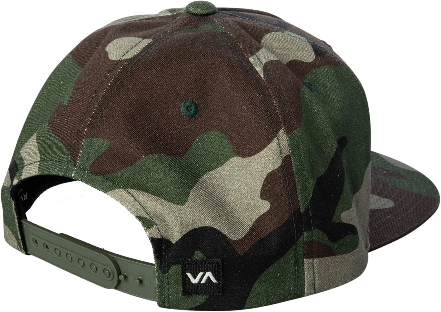 RVCA Men's Adjustable Snapback Straight Brim Hat