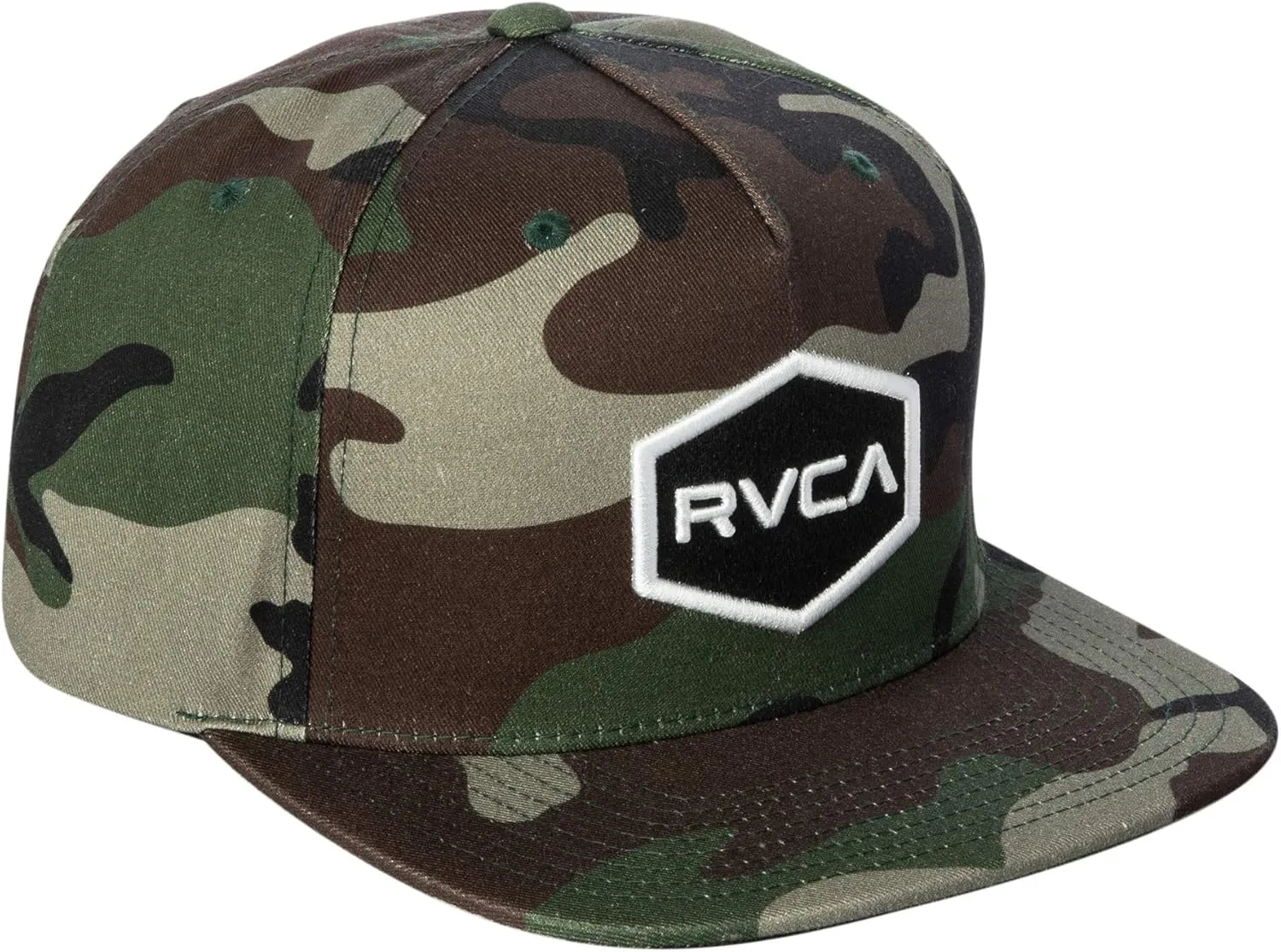 RVCA Men's Adjustable Snapback Straight Brim Hat