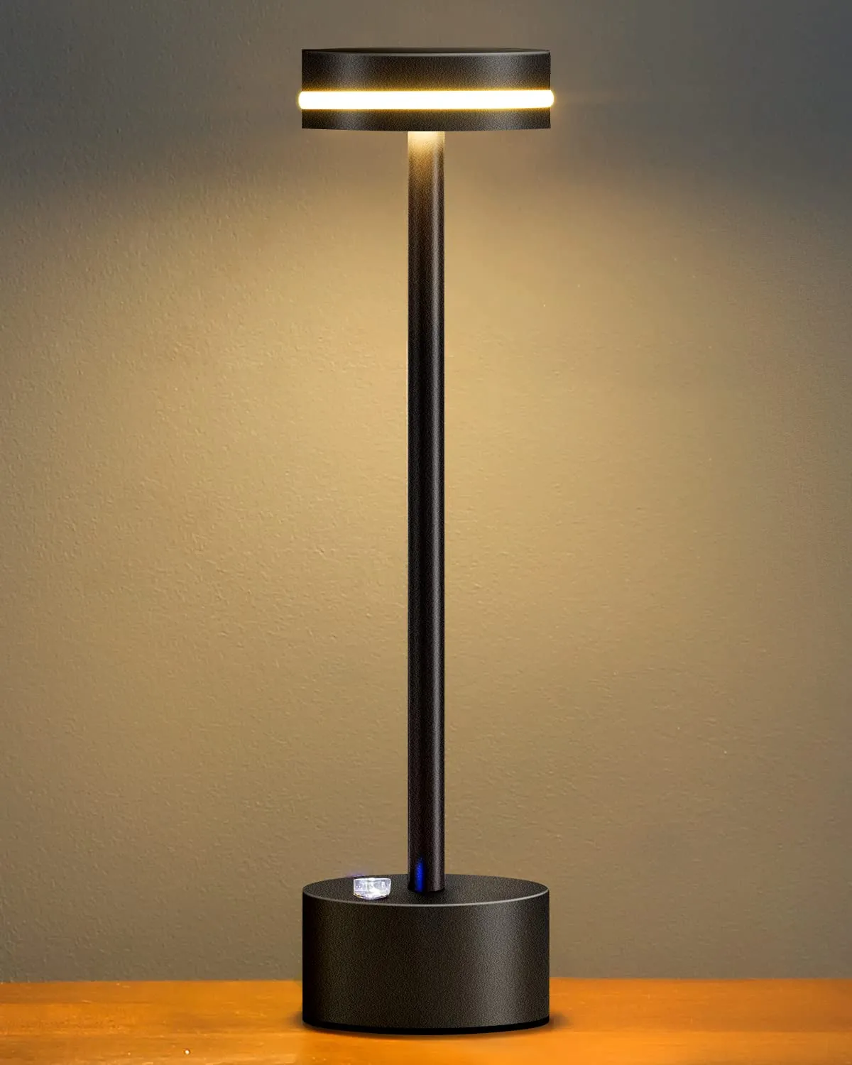 Rynx | Hong-In Pink Night Lamp For Bedroom-Nightstand Lamp With 3 Color Modes With Usb-C A Charging Ports, 3000/4000/5000K Bedroom Lamp