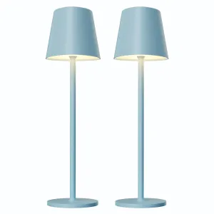 Rynx | Jonathan Y Jyl3014B Justina 16'' Ceramic Mini LED Table Lamp, Cottage, Transition For Bedroom, Living Room, Office, Children's Room,