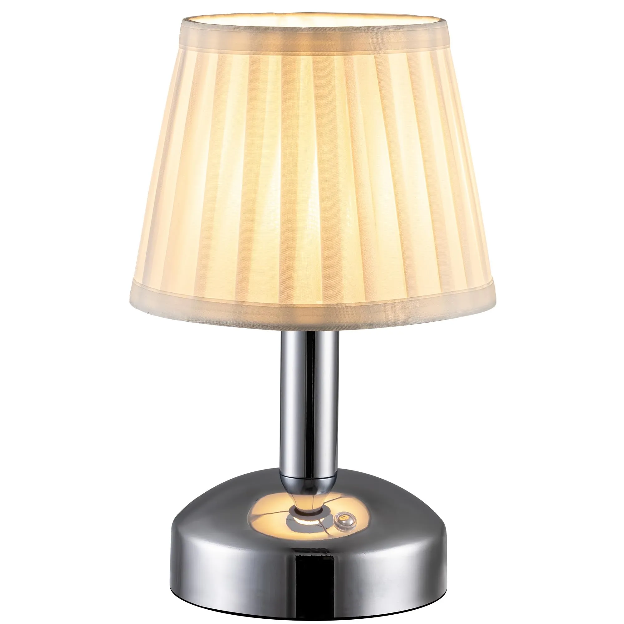 Rynx | Kdg Modern Cordless Lite Table Lamp, Portable Led Fabric Shade Desk Lamps, 5000mah Rechargeable Battery-Powered Lighting For B