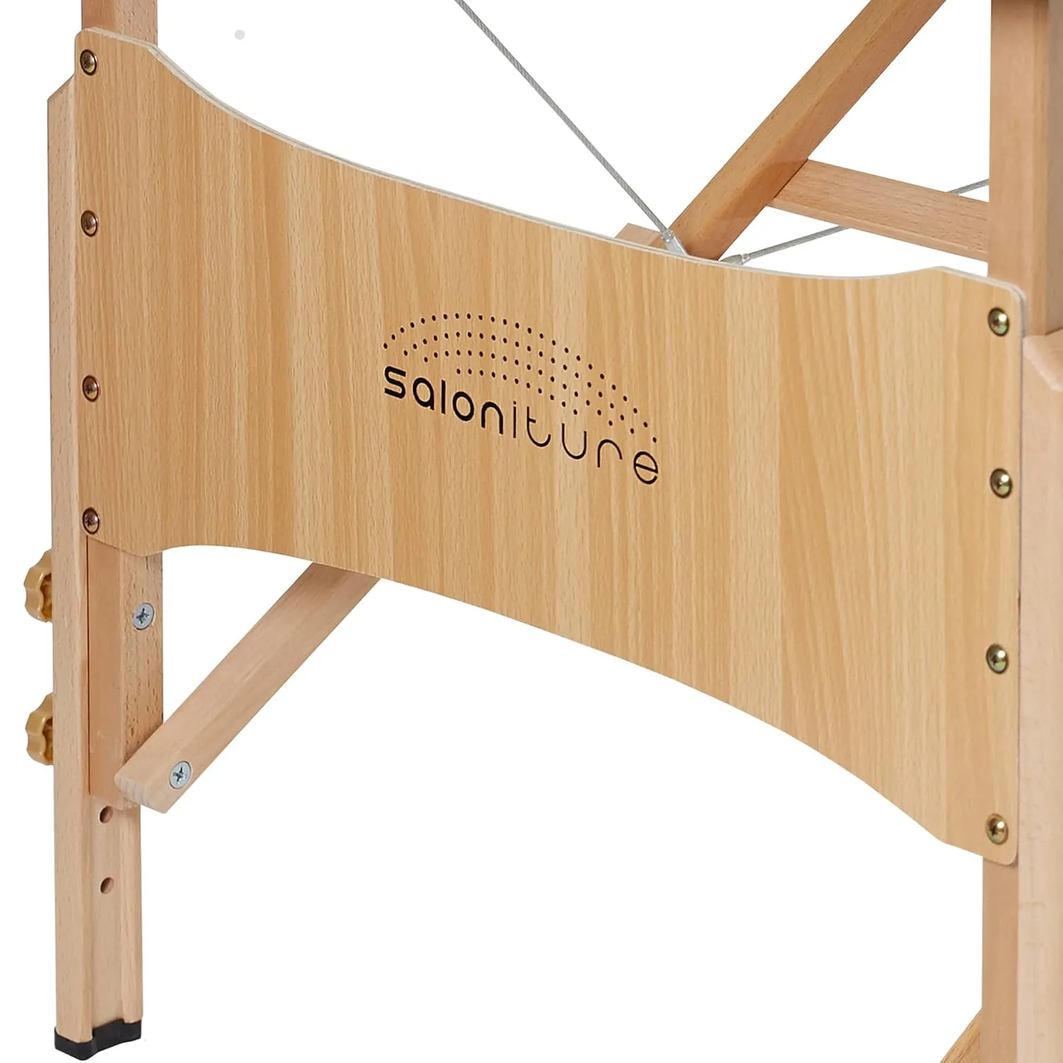 Saloniture Basic Portable Folding Massage Table - Black