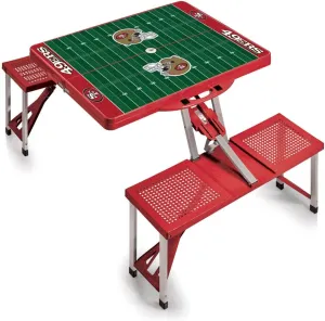 San Francisco 49ers Picnic Table - Scarlet