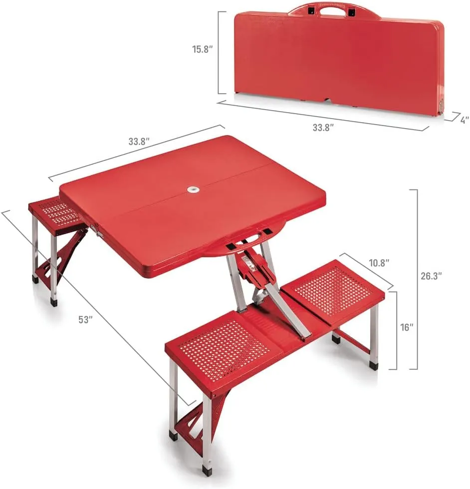 San Francisco 49ers Picnic Table - Scarlet