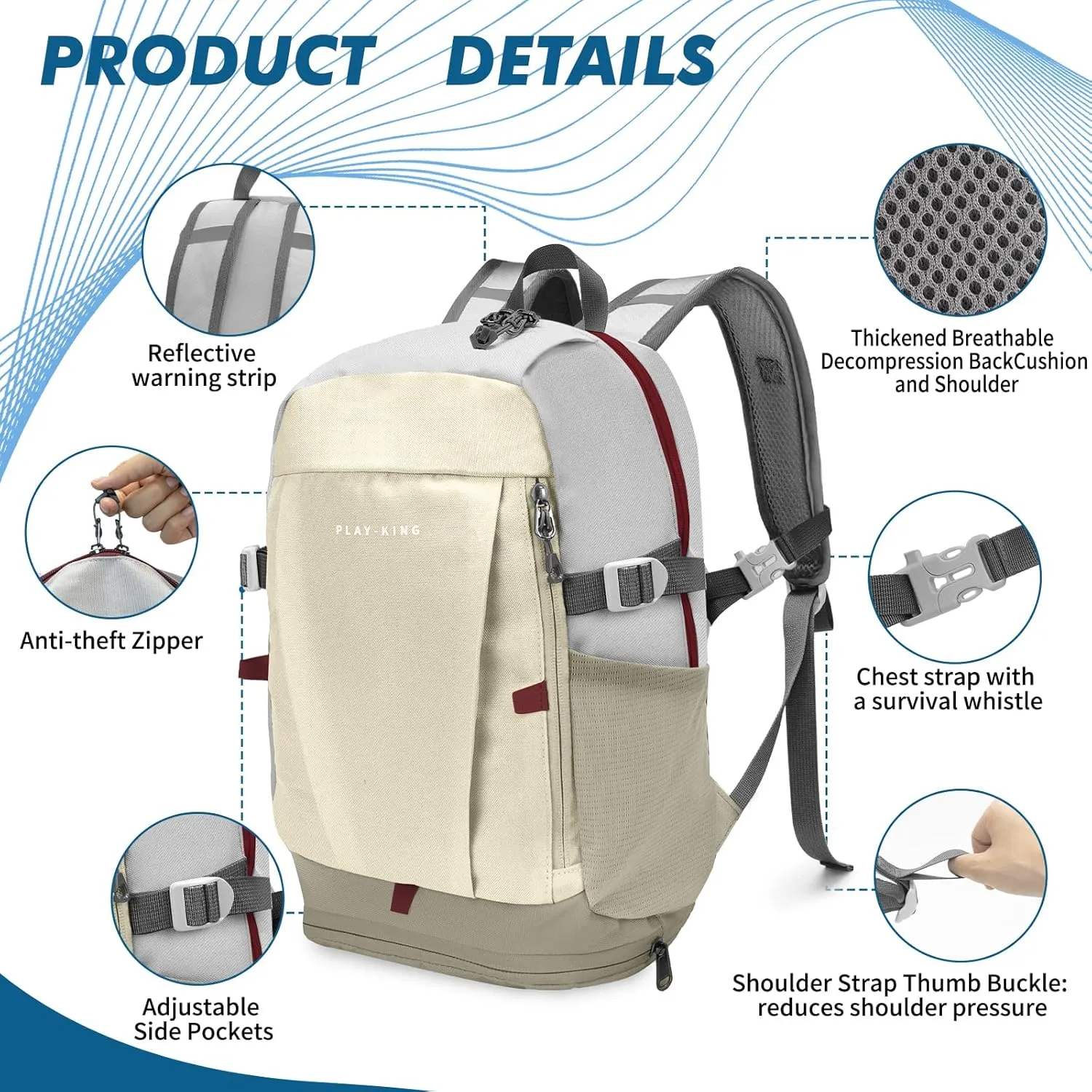 Seektop Kids Backpack 16L Children Small Outdoor Lightweight Waterproof Bag Boy Girl Ages 5-10 for Travel School Camping
