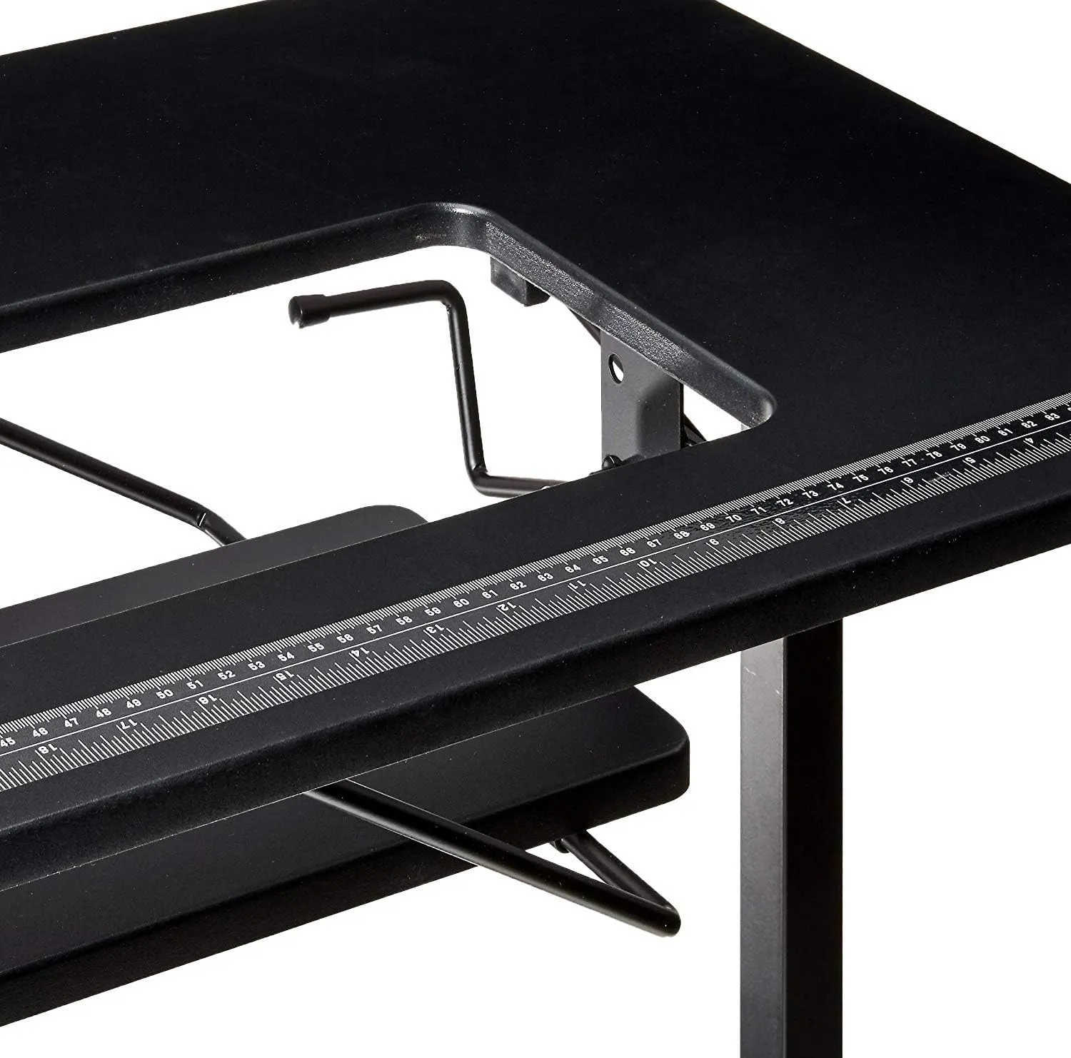 SewingRite SewStation 101 Portable Folding Sewing Table with Steel Legs, Black - Perfect for Home, Office and Business