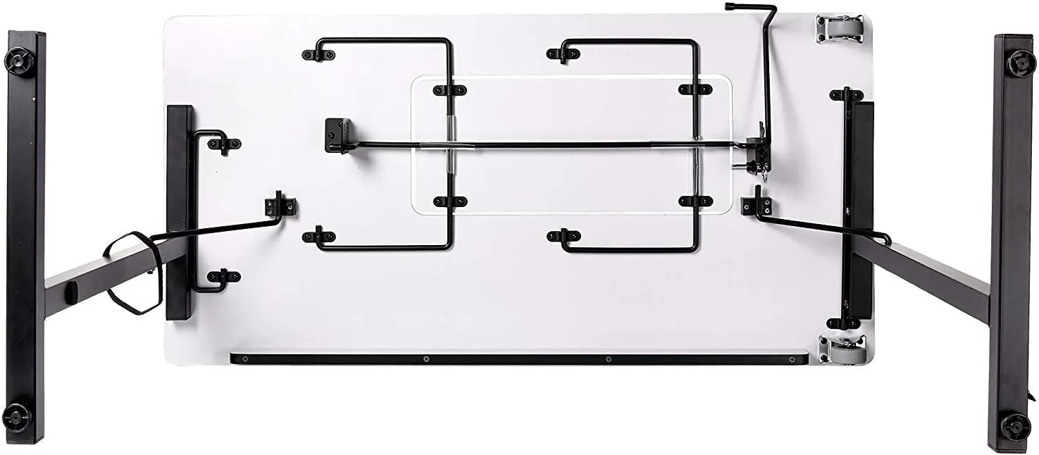 SewingRite SewStation 101 Portable Folding Sewing Table with Steel Legs, Black - Perfect for Home, Office and Business