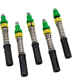 Shock Absorbing Trekking Pole Internal Lock for Better Hiking Stability, 5 Pack Set