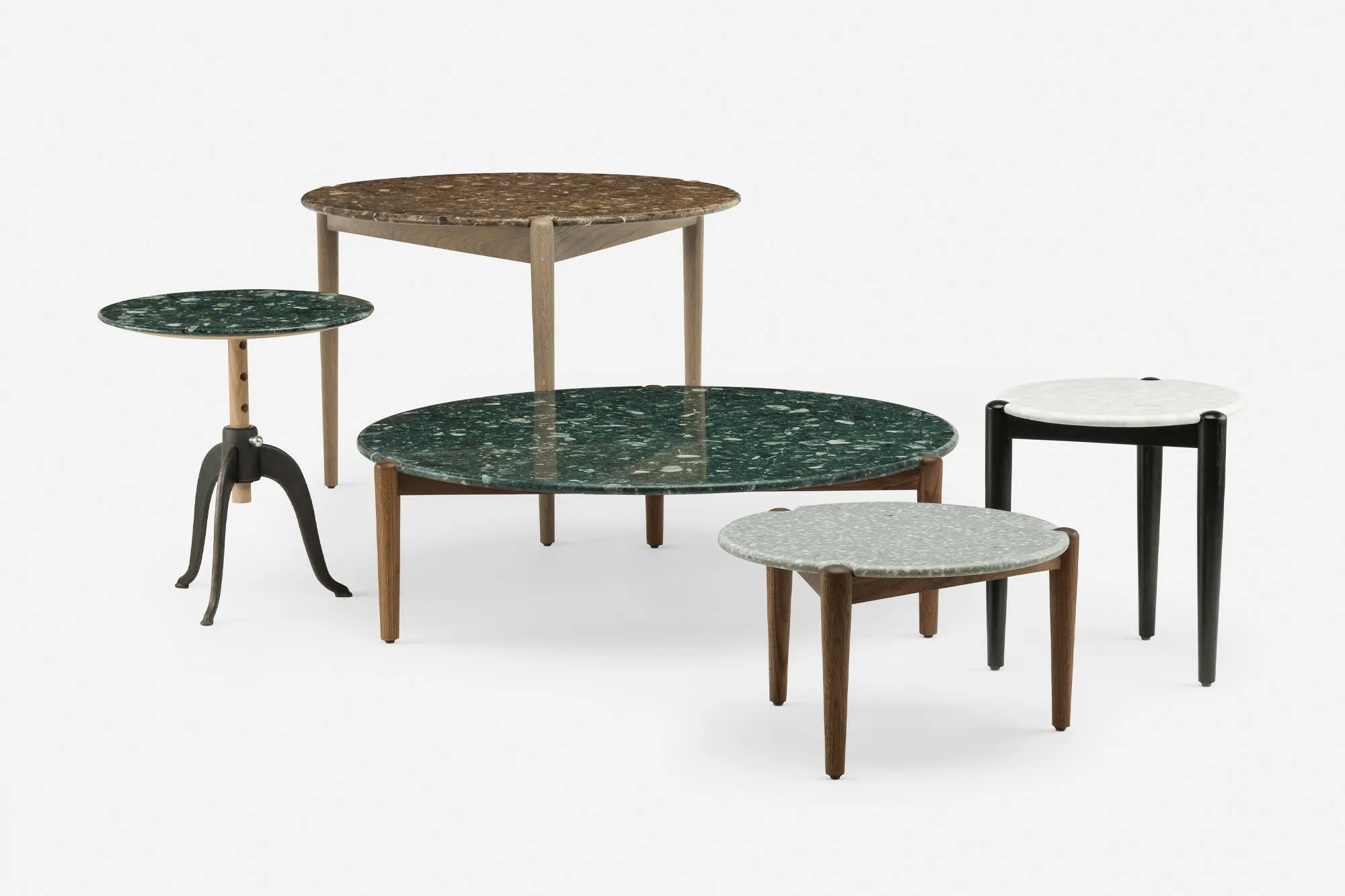 SIDEKICKS HEIGHT ADJUSTABLE TABLE WITH TERRAZZO TOP