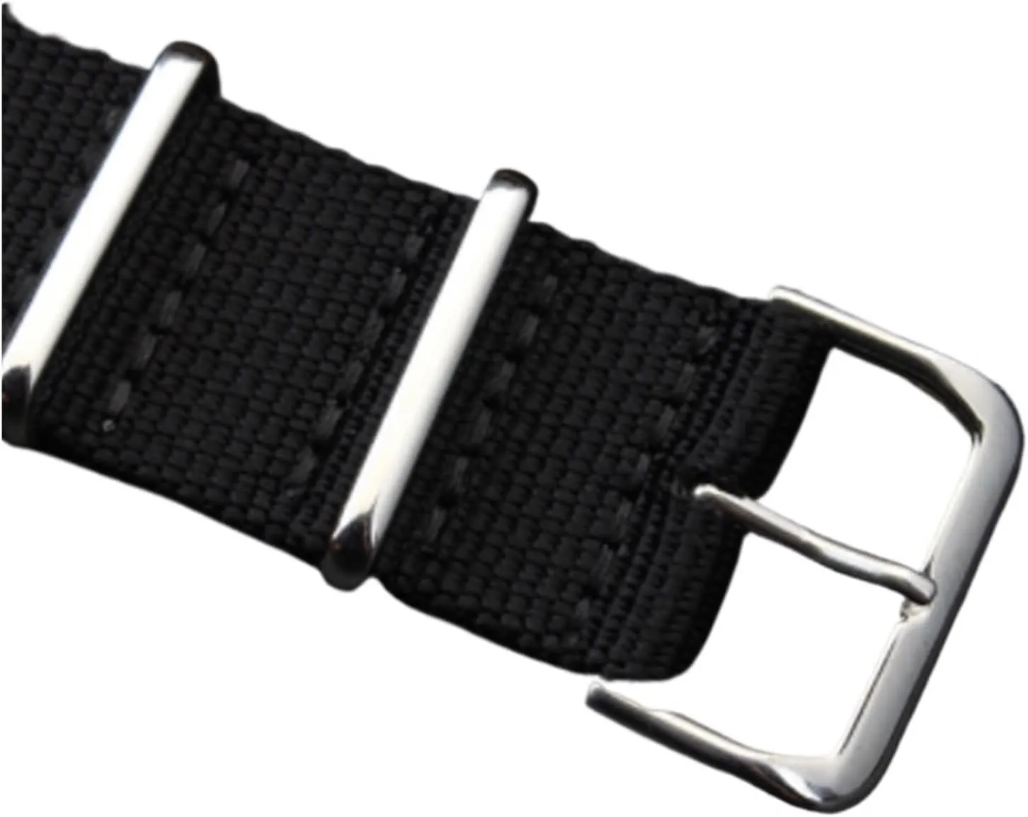 Simple and pure color Outdoor sport Nylon canvas watch belt Waterproof and sweat proof 16 18 20 22 24 Military Watch male strap
