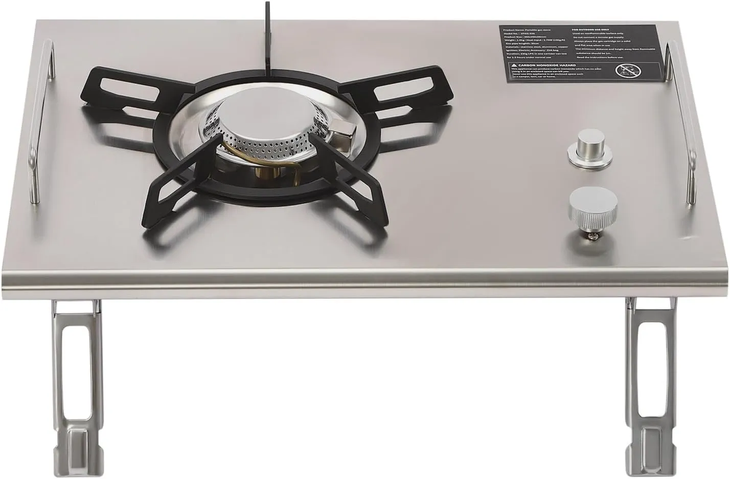 Single Burner Propane Camping Stove, Portable Camping Grill Stove with Storage Bag, 13,648 Total BTUs of Power for Camping, Tailgating, BBQ