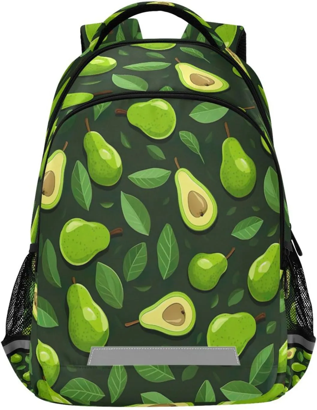 Small Avocado Slices Design Waterproof Backpack - Casual Outdoor Sports Daypack with Ergonomic Shoulder Straps#244