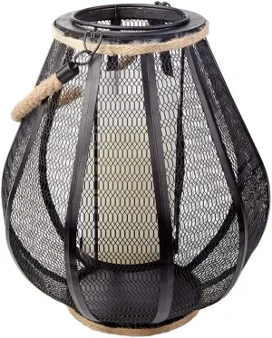 Smart Design 83012-LF Dahl LED Lantern, Black