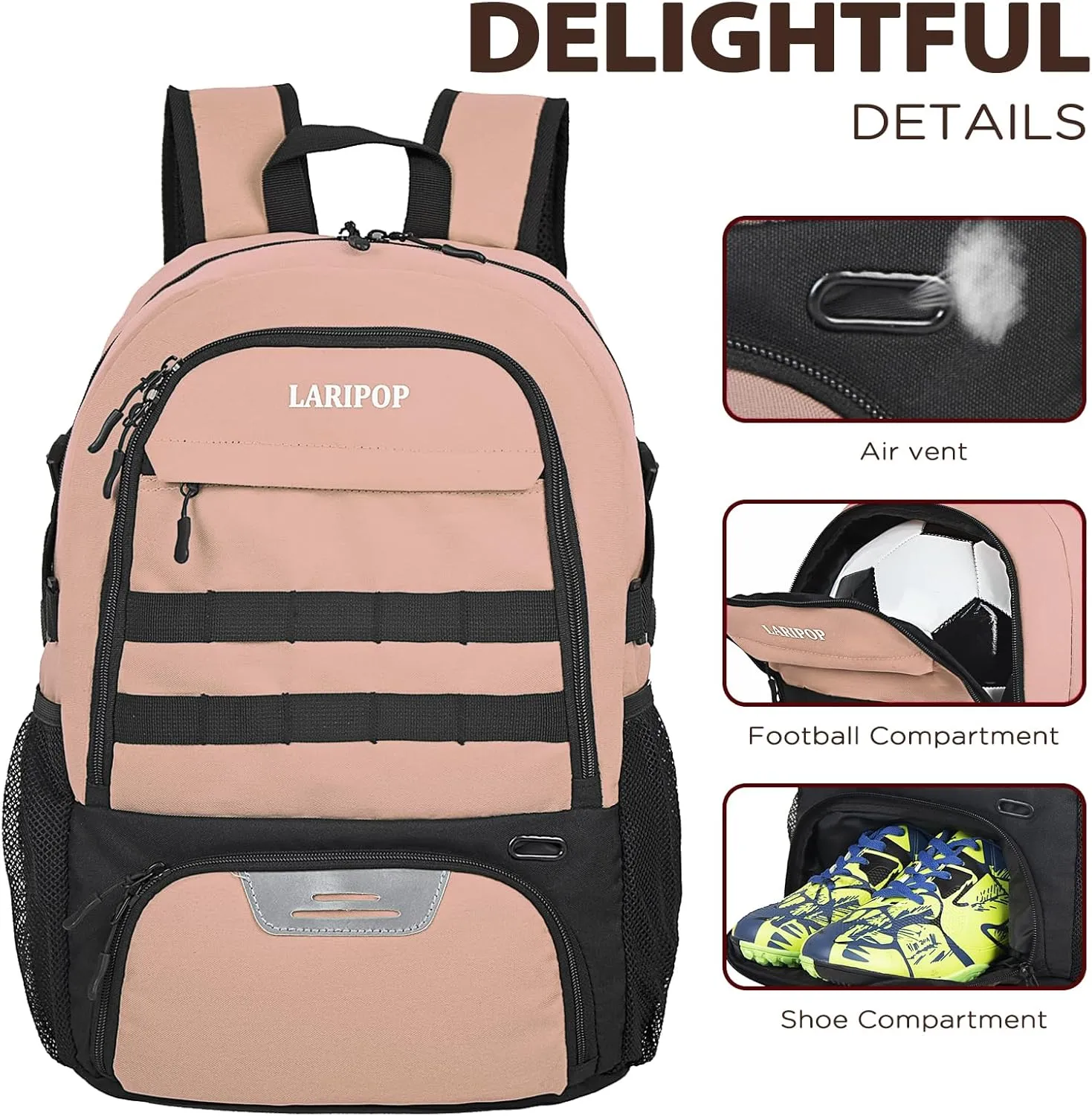 Soccer Backpack,Basketball Backpack for Basketball Accessories Training Equipment Fits Volleyball,Soccer,Sports Gifts