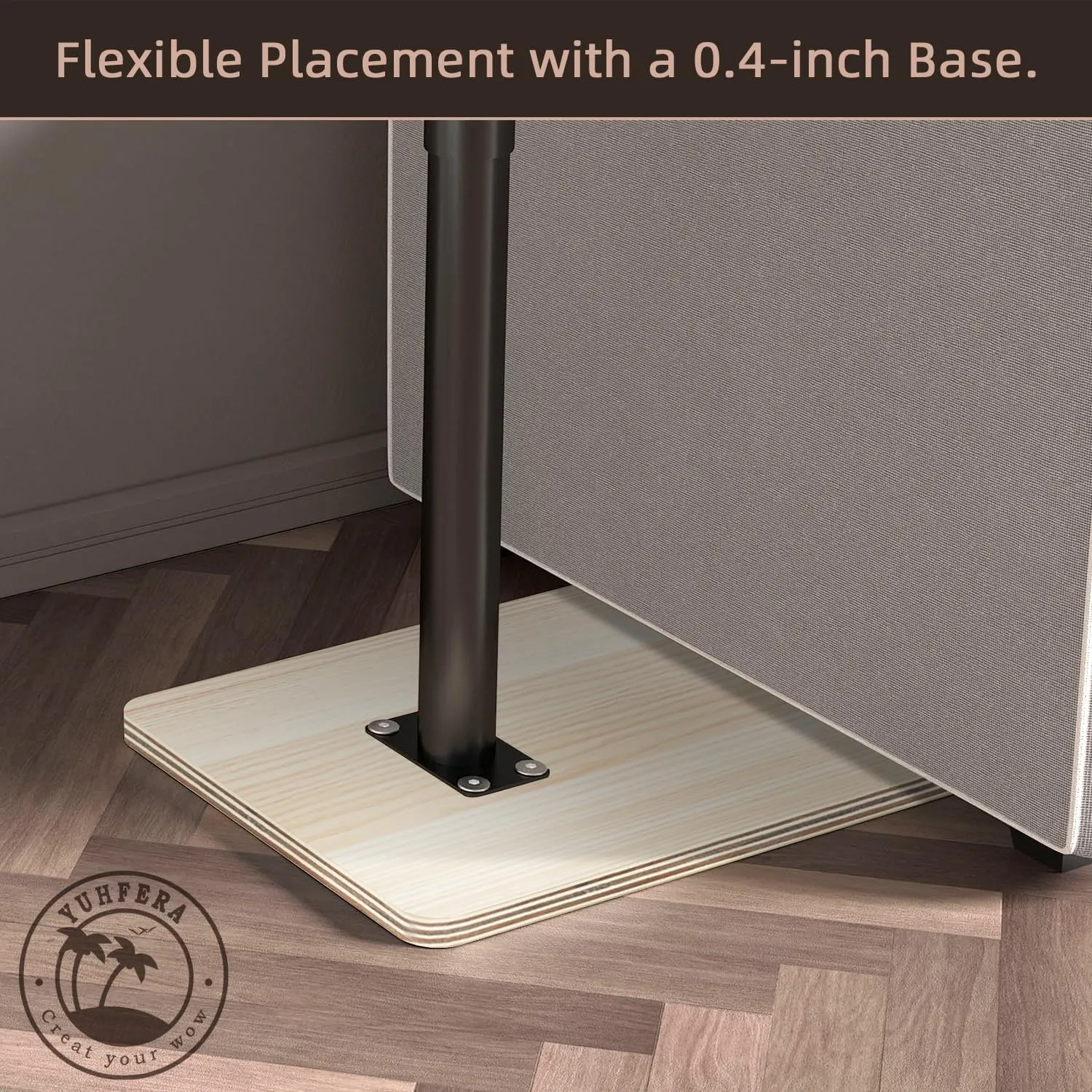 Sofa Armrest Tray Table for Couch - Height Adjustable End for Small Spaces, Snack Side Table for Bed or Chair with Phone & Tablet Slot (Light Wood,Standard)