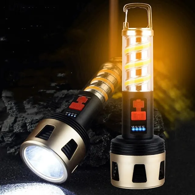 Solar LED Camping Lantern, LED Retro Rechargeable Hangable Outdoor Tent Light for Outdoor Camping