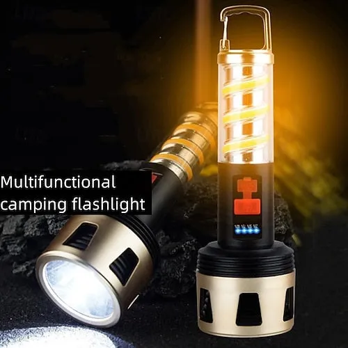 Solar LED Camping Lantern, LED Retro Rechargeable Hangable Outdoor Tent Light for Outdoor Camping