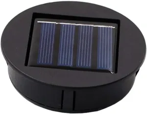 Solar Panel with LED Lantern Light Lid Solar Lights Top Replacement Part for Outdoor Hanging Lanterns DIY Table Lights Decor (Emitting Color: 2 pcs)