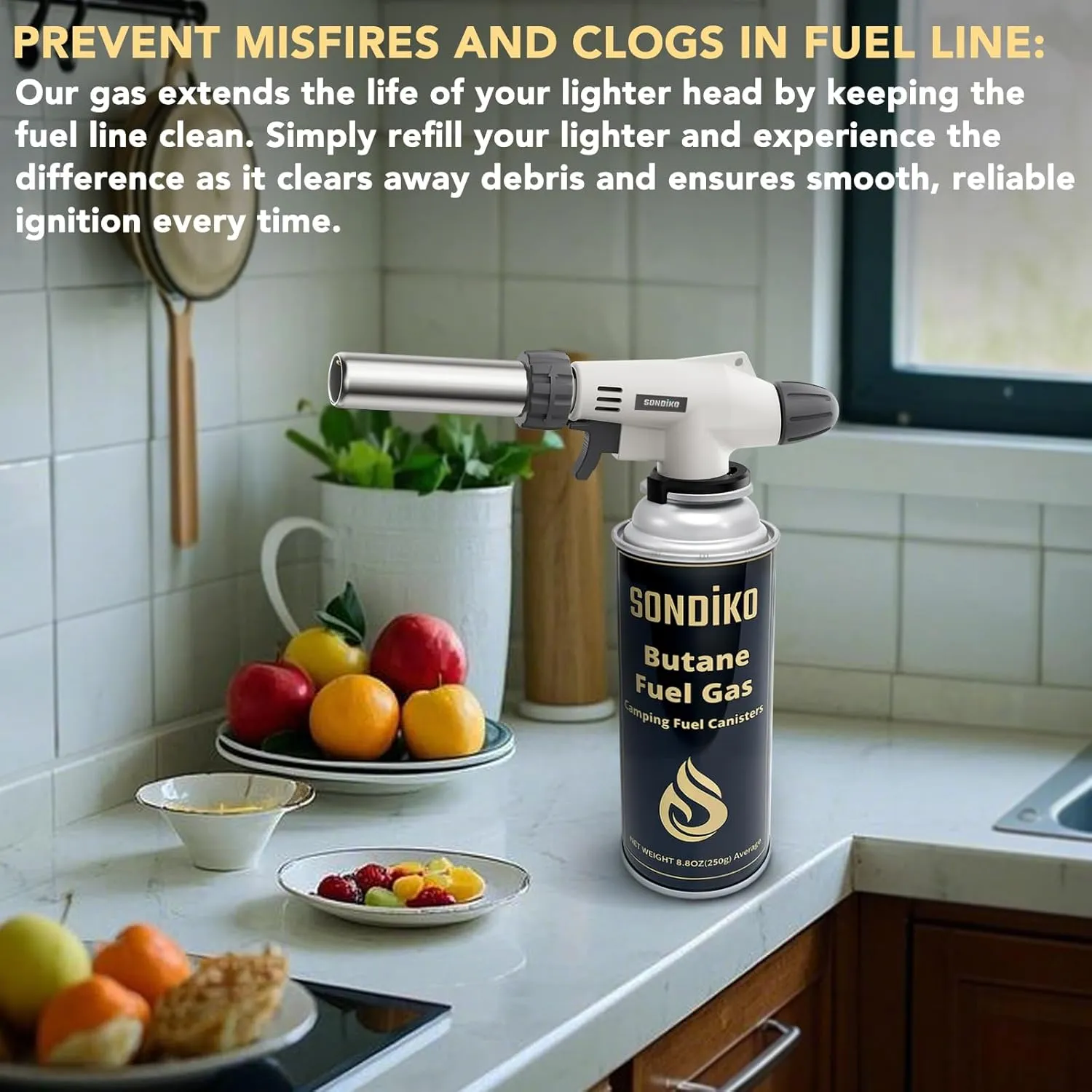 Sondiko Butane Gas, Premium Pure Refined Butane Gas, Butane Fuel Canister for Portable Camping Stove, Explosion Proof - RVR System(12 Can)