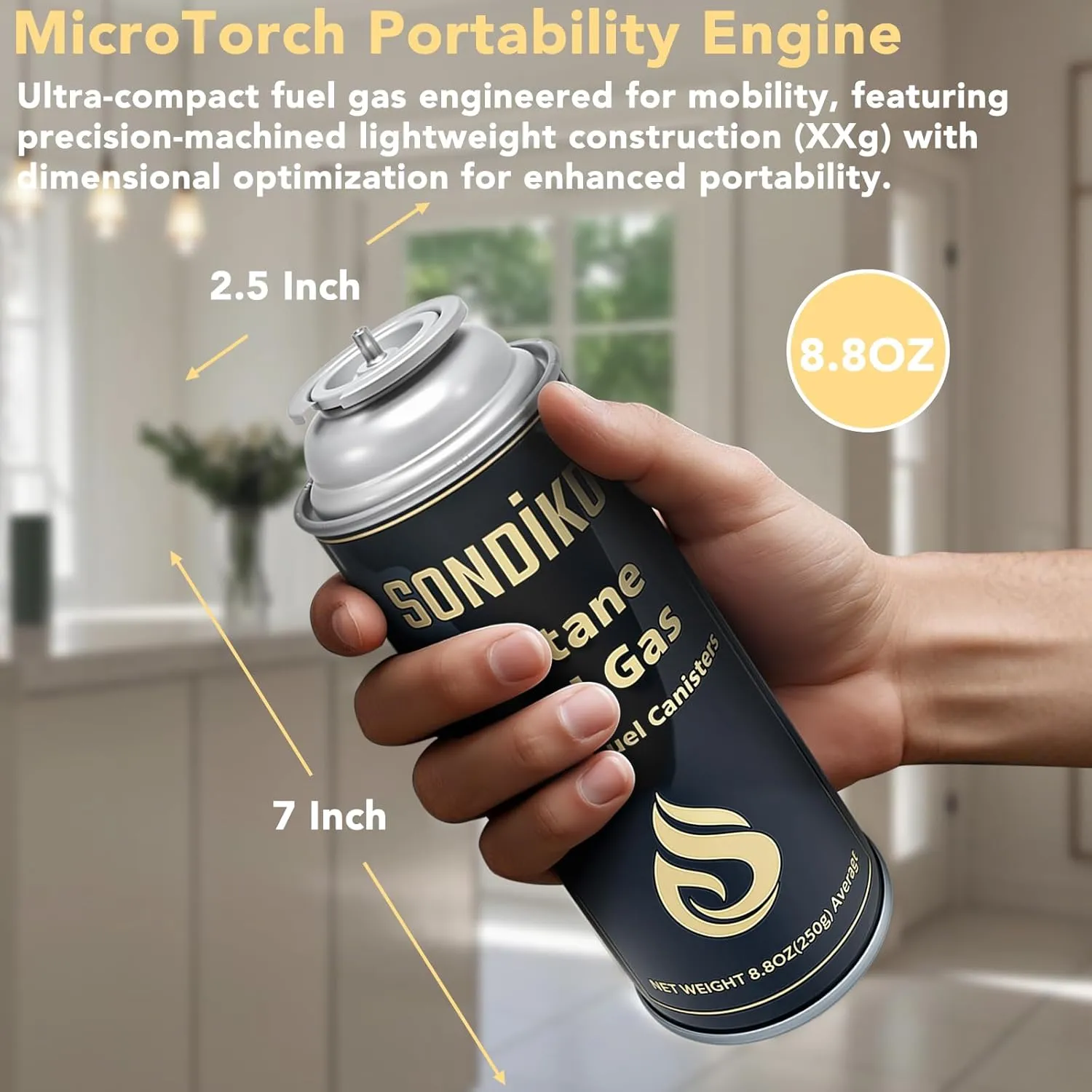 Sondiko Butane Gas, Premium Pure Refined Butane Gas, Butane Fuel Canister for Portable Camping Stove, Explosion Proof - RVR System(12 Can)