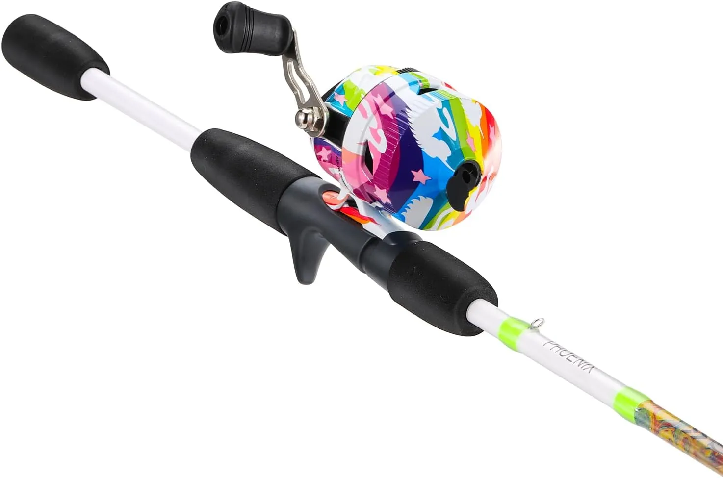 Sougayilang Spincast Reel Fishing Rod Combos,5'6" 2-Piece Fiberglass Rods with EVA Handle, Quickset Anti-Reverse Fishing Reels(1Pack/2Pack)