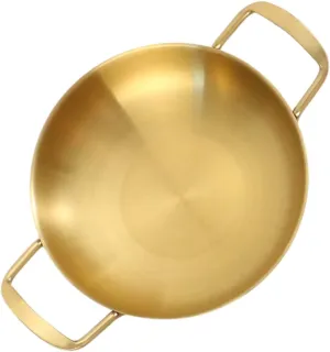 Soup Pot Lid Mini Stainless Steel Seafood Pot for Hotel Outdoor Camping Pan 22cm