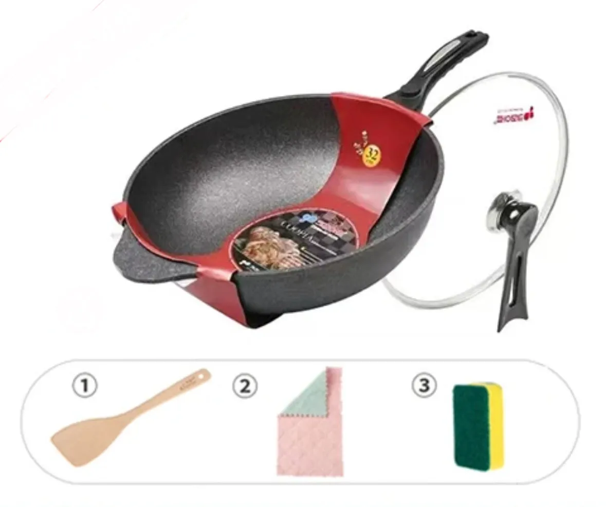 South Korean non-stick pan and smoke-free stir-frr