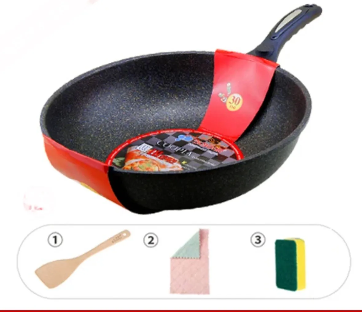 South Korean non-stick pan and smoke-free stir-frr