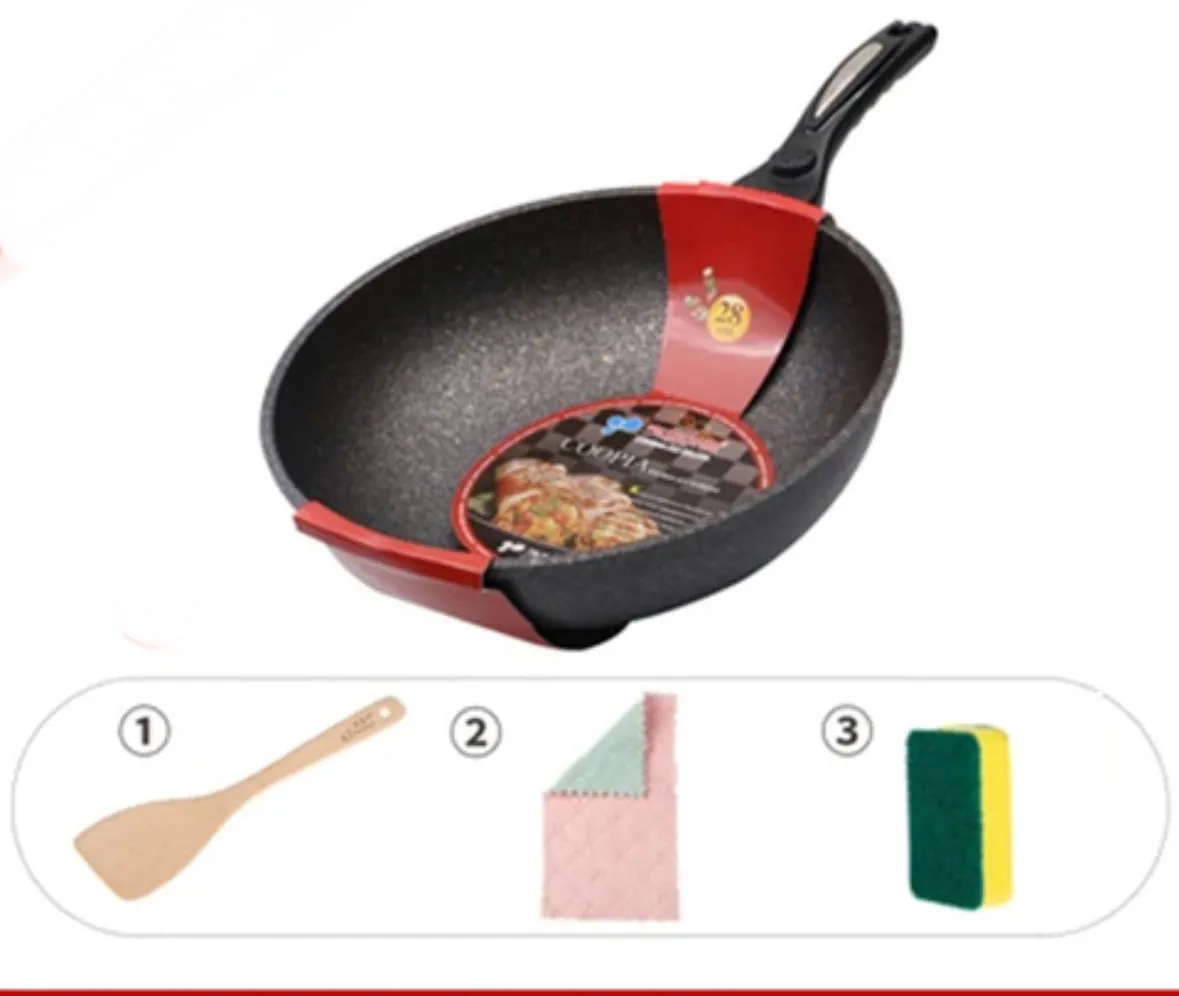 South Korean non-stick pan and smoke-free stir-frr